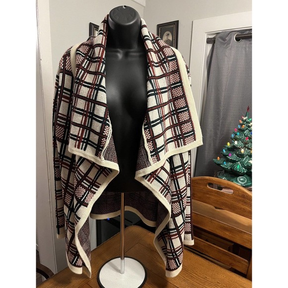 Moon Collection Anthropologie Aztec Western Knit Cardigan Sweater Tribal Boho M - Picture 5 of 9